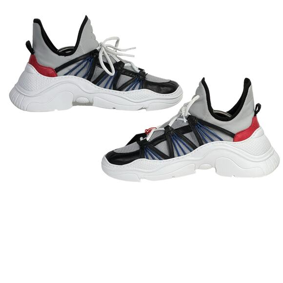 Schutz Anick Athletic Sneakers Chunky Women's SZ 10 NEW Boyfriend Platform Gray - Picture 3 of 13